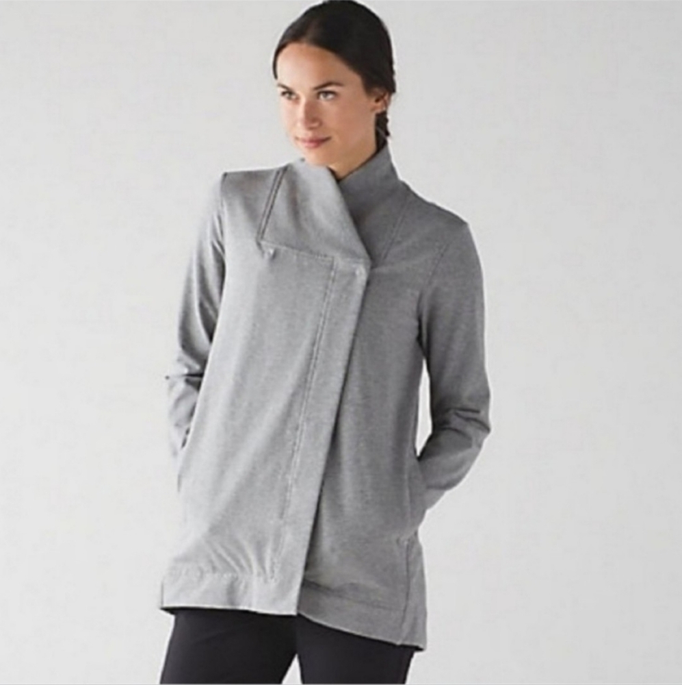 lululemon athletica Women's Gray Wrap Cardigan